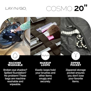 Lay-n-Go Cosmo Makeup Bag - Portable & Washable Organizer