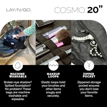 Lay-n-Go Cosmo Makeup Bag - Portable & Washable Organizer