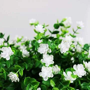 YOSICHY 6 Bundles UV Resistant Artificial Flowers Outdoor