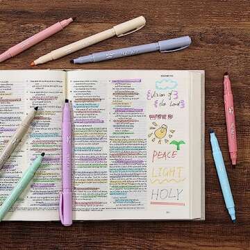 Mr. Pen- Dual Tip Highlighters, Assorted Colors, 8 Pack, Fine & Chisel Tip, Highlighter, Highlighters Assorted Colors, Cute Highlighters, Highlighter Pens, Highlighter Markers