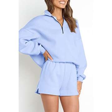 Trendy Queen Women's Oversized 2 Piece Lounge Sets Fall Outfits 2023 Long Sleeve Cozy Casual Pajamas...