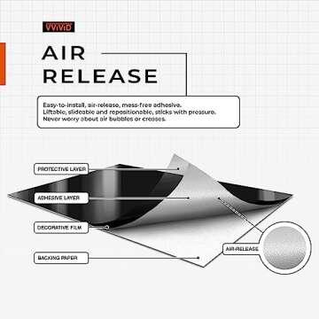 VViViD Gloss Silver Chrome Vinyl Tape 2in x 30ft - Durable Finish