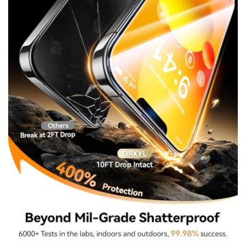 Opxyl iPhone 14 Screen Protector - 9H+ Military Grade