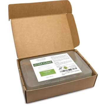 velona 2 LB - Ultra Clear Glycerin Soap Base Melt and Pour | Transparent Natural Bar For The Best Result for Soap Making
