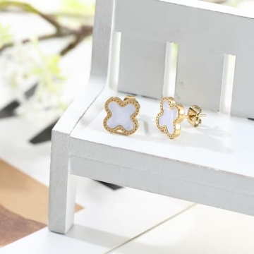 TICVRSS Lucky Clover Jewelry Set - Elegant Bracelet & Earrings