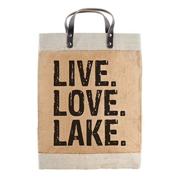 Santa Barbara Design Studio Hold Everything Market Tote, 13" x 18", Live Love Lake