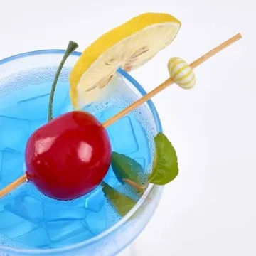 PuTwo Handmade Bamboo Cocktail Picks 100ct for Parties