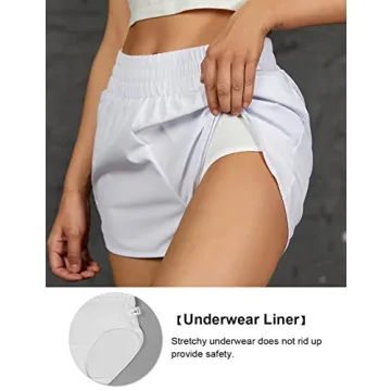 Blooming Jelly Womens Quick-Dry Running Shorts with Pockets