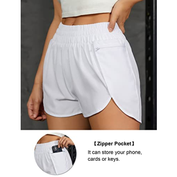 Blooming Jelly Womens Quick-Dry Running Shorts with Pockets