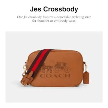 Coach Jes Crossbody Bag - Elegant Light Saddle Women's Purse