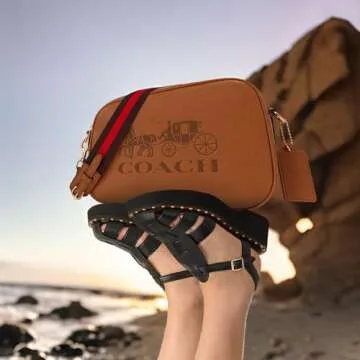 Stylish Coach Jes Crossbody Bag in Light Saddle for Women