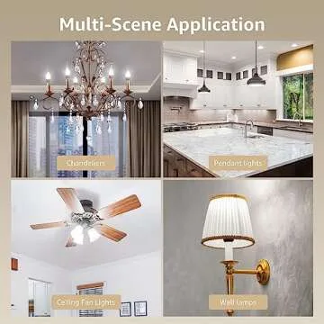 Lepro E12 LED Candelabra Bulbs - Energy Efficient 6-Pack