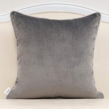 Alerfa Gold Leather Striped Gray Throw Pillow Cover 20x20