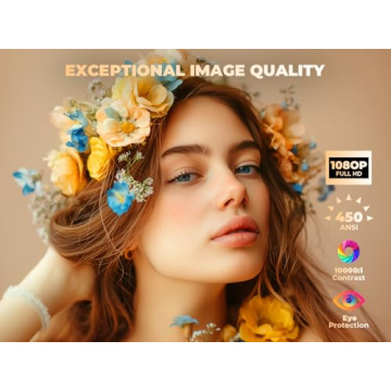 VIZONY Mini Projector with WiFi Bluetooth 1080P Outdoor