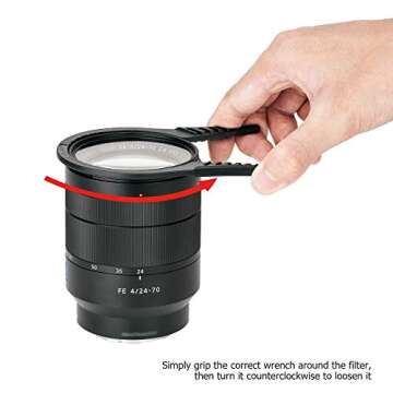 Camera Lens Filter Wrench Kit for All Filter Sizes