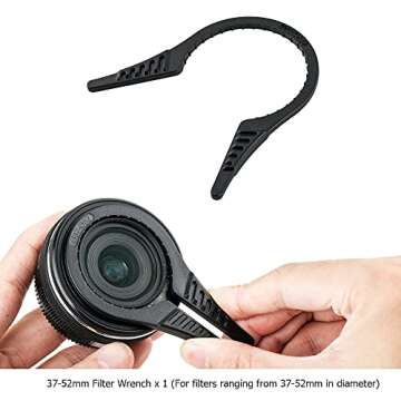 Camera Lens Filter Wrench Kit for All Filter Sizes