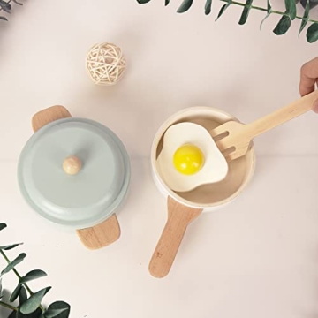 WoodenEdu Premium Play Kitchen Set for Toddler Chefs