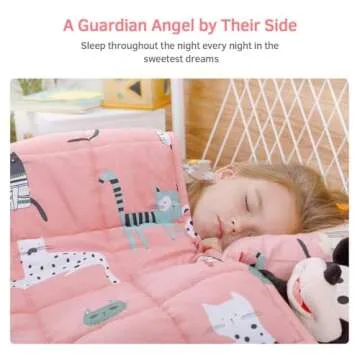 Mr. Sandman Weighted Cat Blanket for Peaceful Sleep