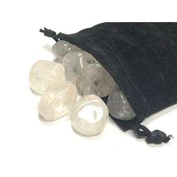 Zentron Tumbled Clear Quartz Gemstones - 1/2 Pound