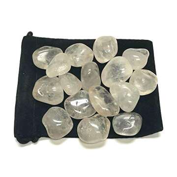 Zentron Tumbled Clear Quartz Gemstones - 1/2 Pound