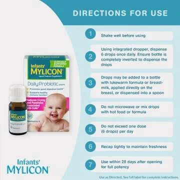 Infants' Mylicon Probiotic Drops for Colic Relief - 8mL