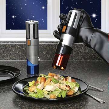 Star Wars Lightsaber Electric Salt and Pepper Mill Grinder (Pack of 2)