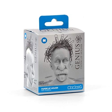 Mustard Genius Paperclip Holder - Fun Magnetic Desk Accessory
