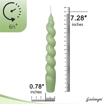 Gedengni Green Taper Candles for Stylish Events