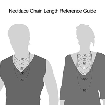 M MOOHAM Cross Pendant Necklace - 18 Inch Silver Chain