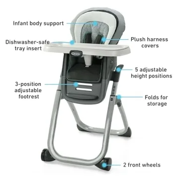 Graco DuoDiner DLX 6-in-1 Highchair, Mathis