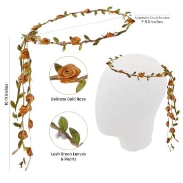 Funcredible Gold Fairy Wings, Fairy Crown and Glitter - Fairy Costume Accessories - Butterfly Costume for Women and Girls - Halloween Costumes for Women