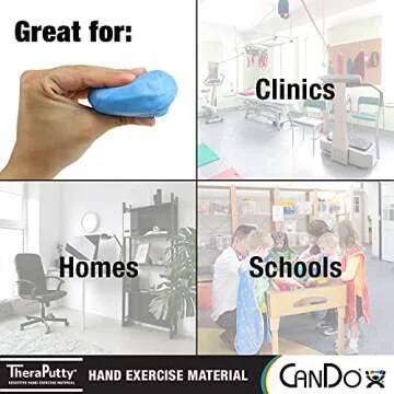 CanDo TheraPutty 4 Piece Set - Premium Hand Exercise Putty for All Ages