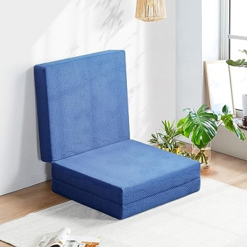 Olee Sleep Tri-Folding Memory Foam Mattress for Camping