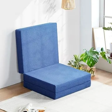 Olee Sleep Tri-Folding Memory Foam Mattress for Camping