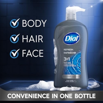Dial Men 3in1 Body, Hair and Face Wash Hydro Fresh