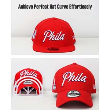 BRATEAYA Hat Brim Bender: Ultimate Shaper for Perfect Hat Curves in White