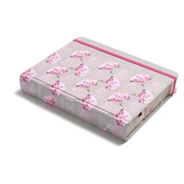 Biblia Reina Valera 1960 de apuntes gris y floreado , tela impresa | RVR 1960 NoteTaking Bible, Grey and Pink, Cloth over Board (Spanish Edition)