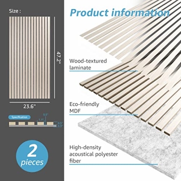 Wood Slat Acoustic Panels for Sound Absorption