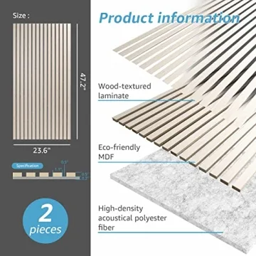 Wood Slat Acoustic Panels for Sound Absorption