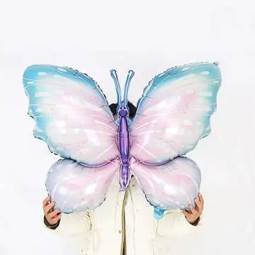 Enchanting Butterfly Birthday Balloon Set for Kids' Parties