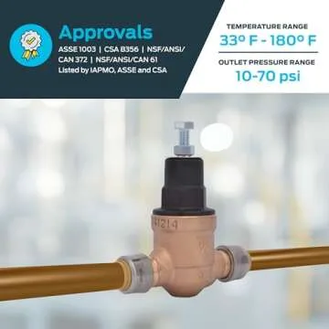 Cash Acme EB45 SharkBite Pressure Regulating Valve 1/2 Inch
