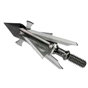 Muzzy Trocar HBX Hybrid 4 Blade Crossbow Broadhead, 100 Grain