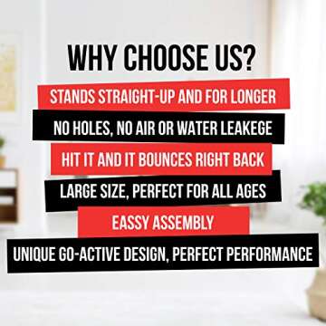 Punching Bag for Kids 8-12 Inflatable Boxing Toy for Boys Age 4-8, Standing Kick Dummy Karate Taekwondo Equipment Fun Active Game, Birthday Gift