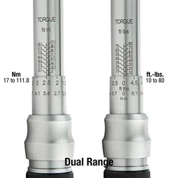 Sunex 31080 3/8" Drive 10-80 Ft-lb 48T Torque Wrench