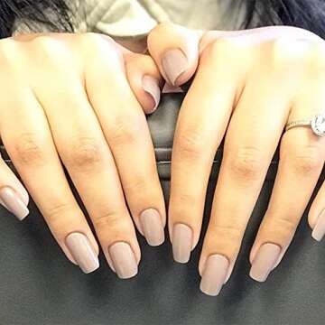 Dazzle Dry Mini Kit 4 Step System - Broadway Beige, a cool and medium greige with purple undertones. Full coverage cream. (5 Piece Kit / 5 Manicures)