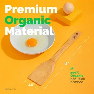 Bamboo Wooden Spoons Set - 6-Piece Cooking Essentials