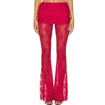 Stylish Woman's See Through Lace Pants for Trendy Outfits