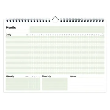Hadigu Habit Tracker Calendar for Daily Weekly Monthly Tracking