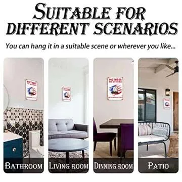 ETCOTUY Vintage Flowers Art Metal Sign for Home Decor