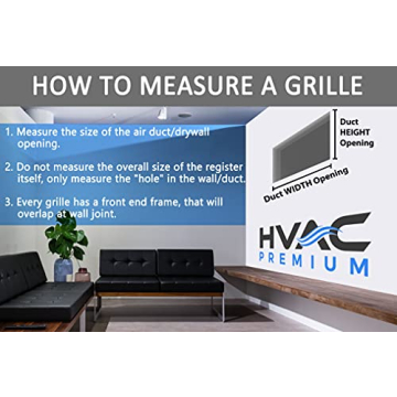 HVAC Premium 8'' x 8'' Flat Stamped Steel Return Air Grille